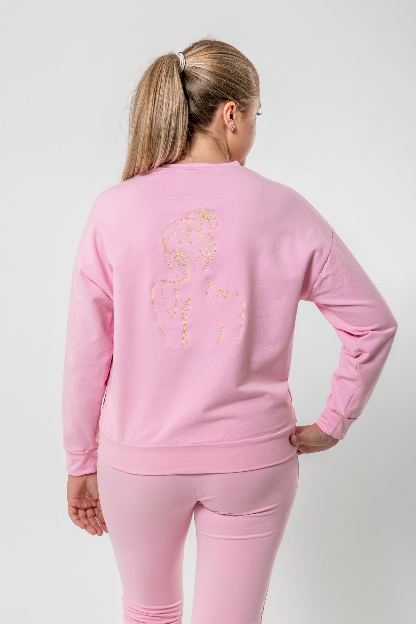 Mikina klasik žena - ružová