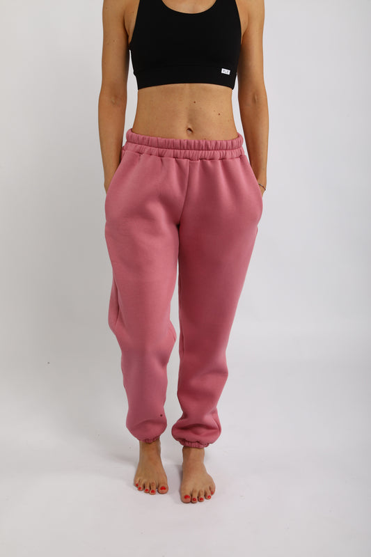 Tepláky OVERSIZE - ružové