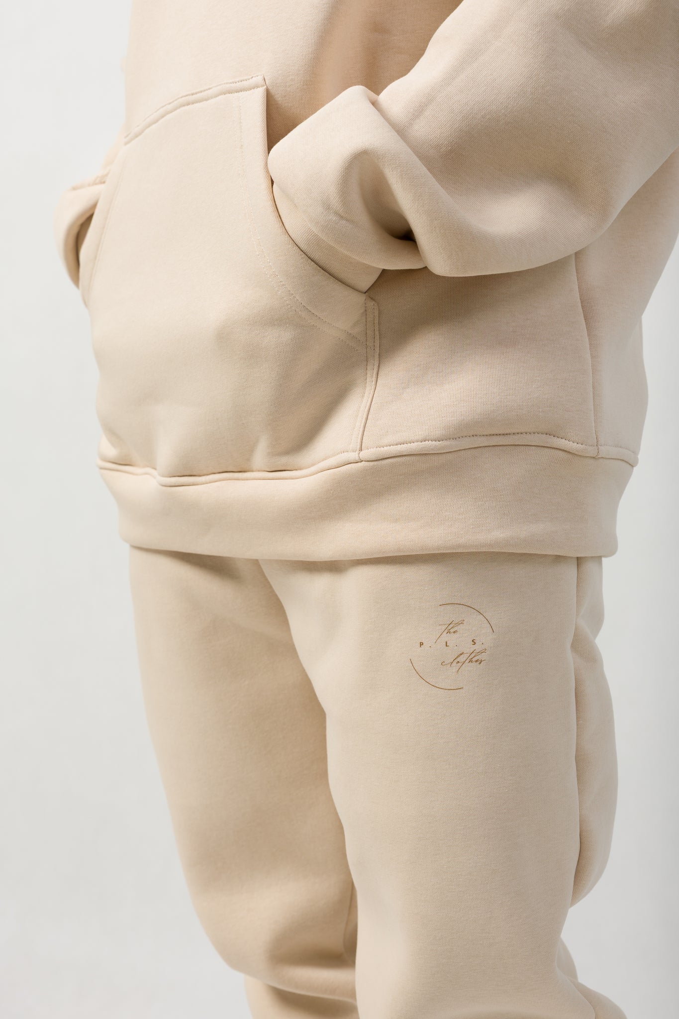 SIGNATURE Beige – pánska oversize mikina