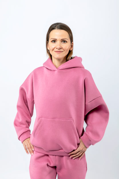 Mikina OVERSIZE - ružová
