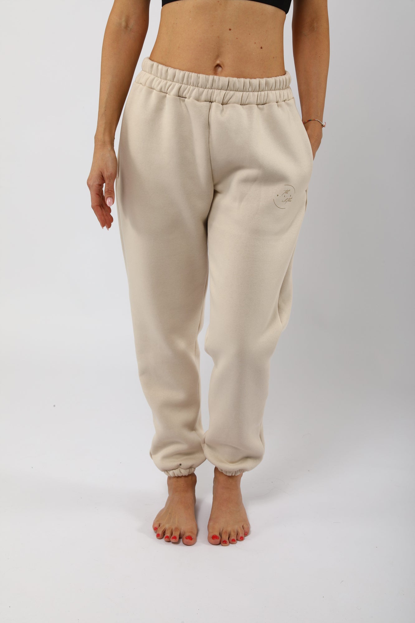 Tepláky OVERSIZE - béžové