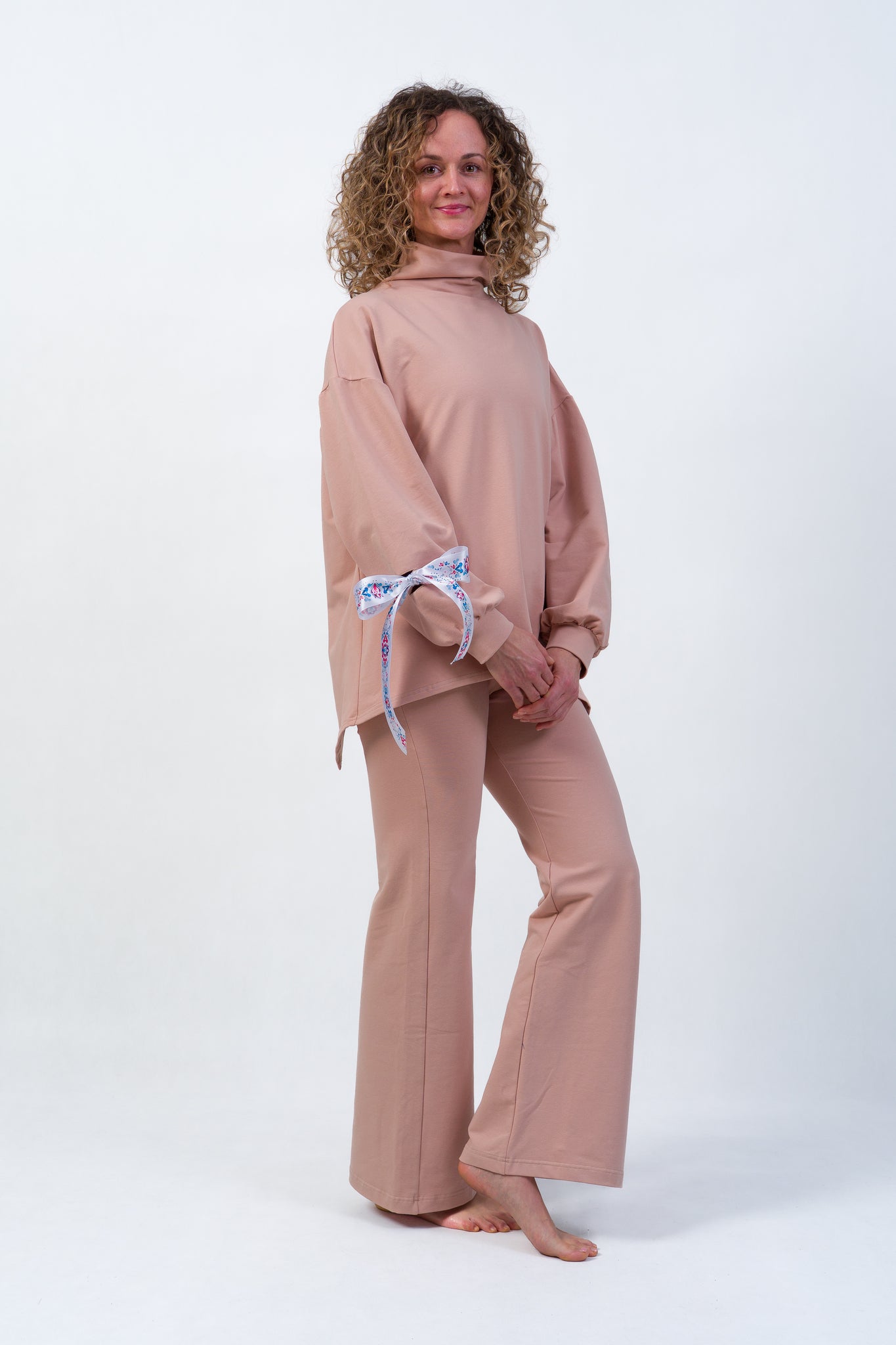 RIBBON STYLE Nude – dámska mikina