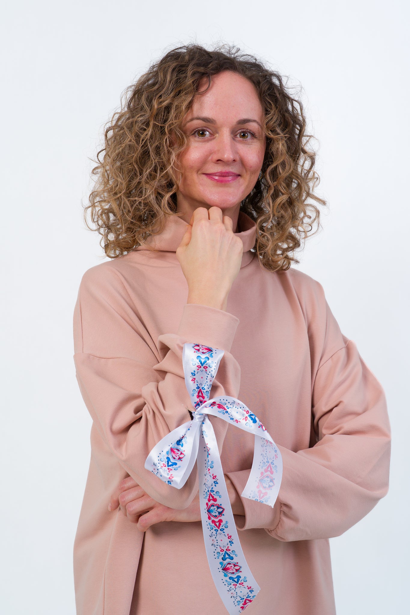 RIBBON STYLE Nude – dámska mikina