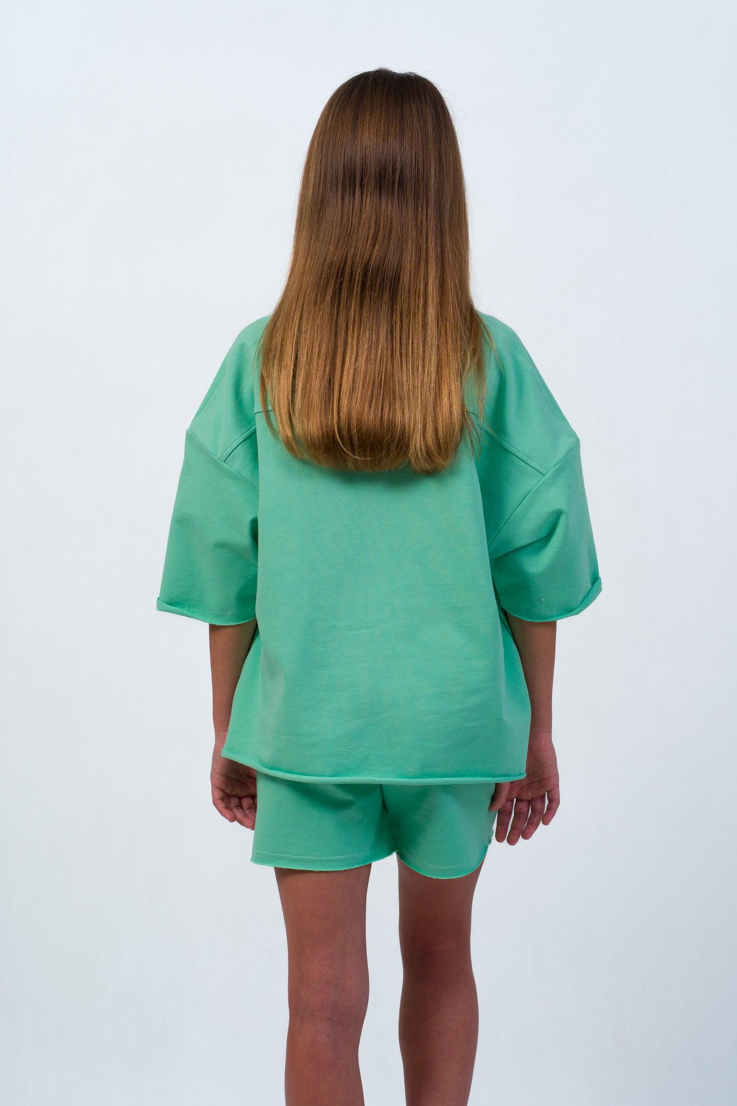 SOFT BASIC Mint – dievčenské oversize tričko